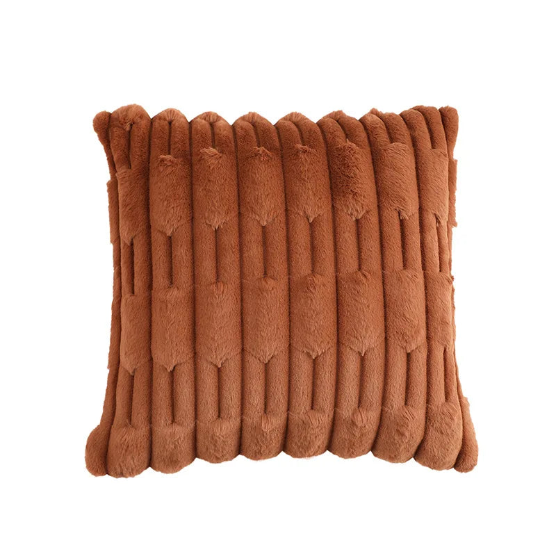 Plush Cushion Cover - Soft Sofa Pillow