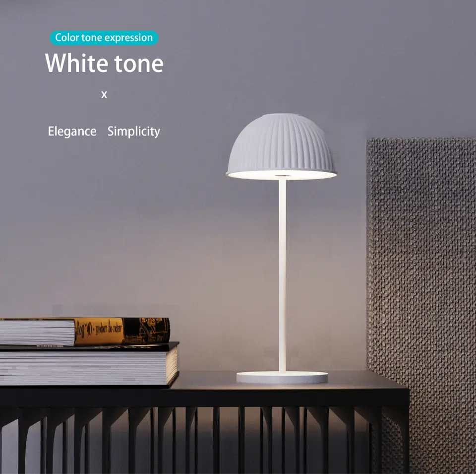 Portable Mushroom LED Table Lamp - Rechargeable & Folding