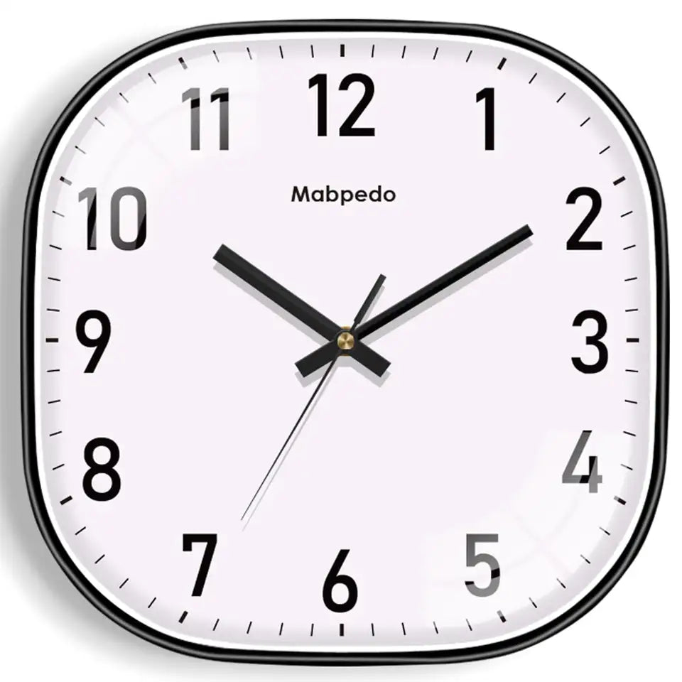 Square Quartz Wall Clock – Modern Beige Design | sitezone test 02
