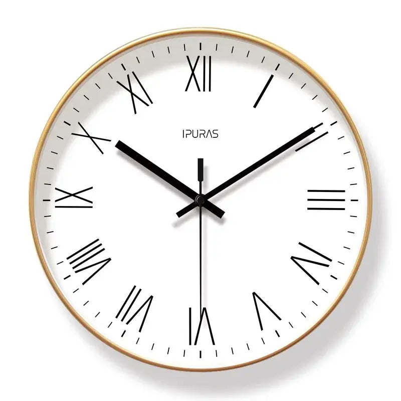 Modern Nordic Wall Clock – Silent Sweep Movement