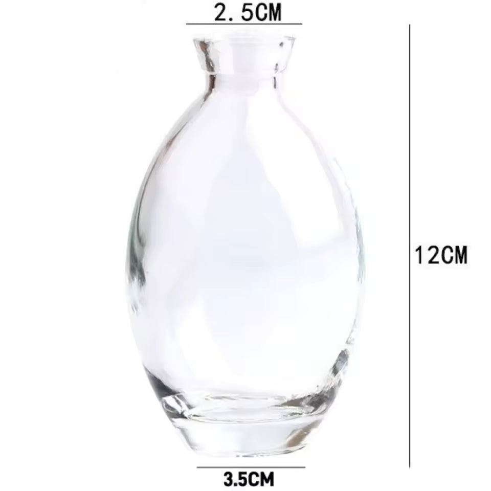 Mini Glass Flower Vase | Desktop & Home Decor