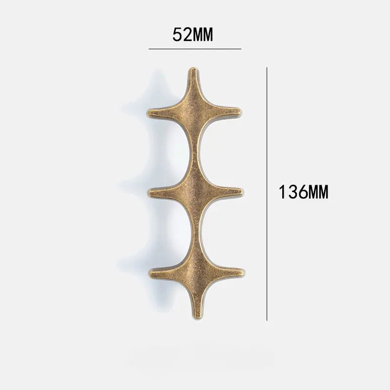 Minimalist Brass Cabinet Pulls - Modern Black Handles