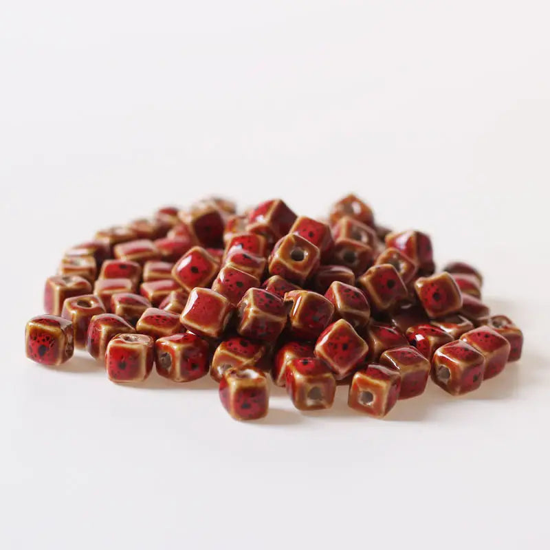 Square Ceramic Spacer Beads - Jewelry Making | sitezone test 02