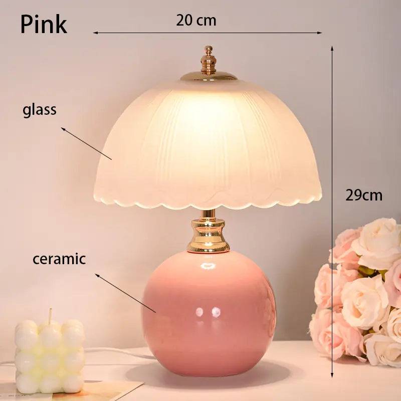 Ceramic Table Lamp – Modern Design for Bedroom