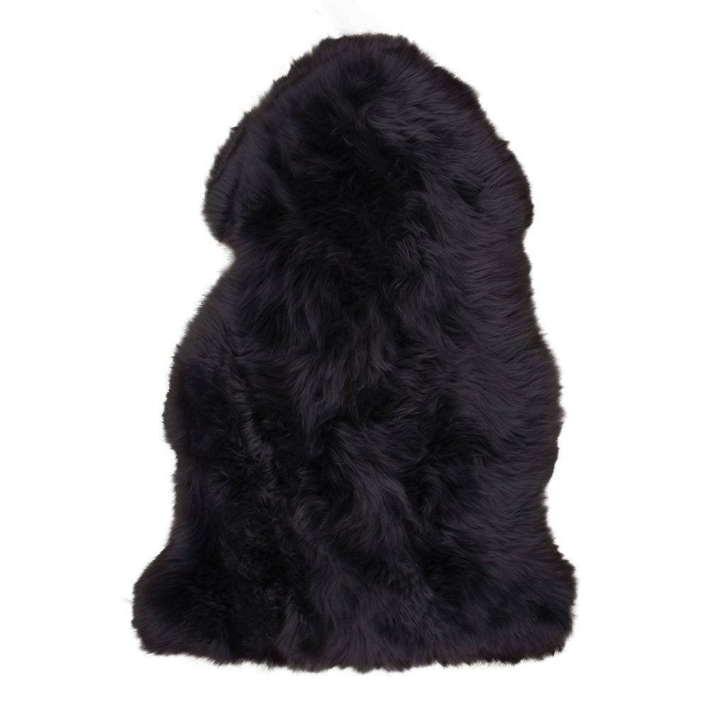 Lambskin - Real Lambskin, Black - 50x85 cm