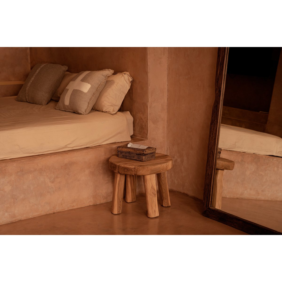 Rattan Tissue Box - Natural Brown