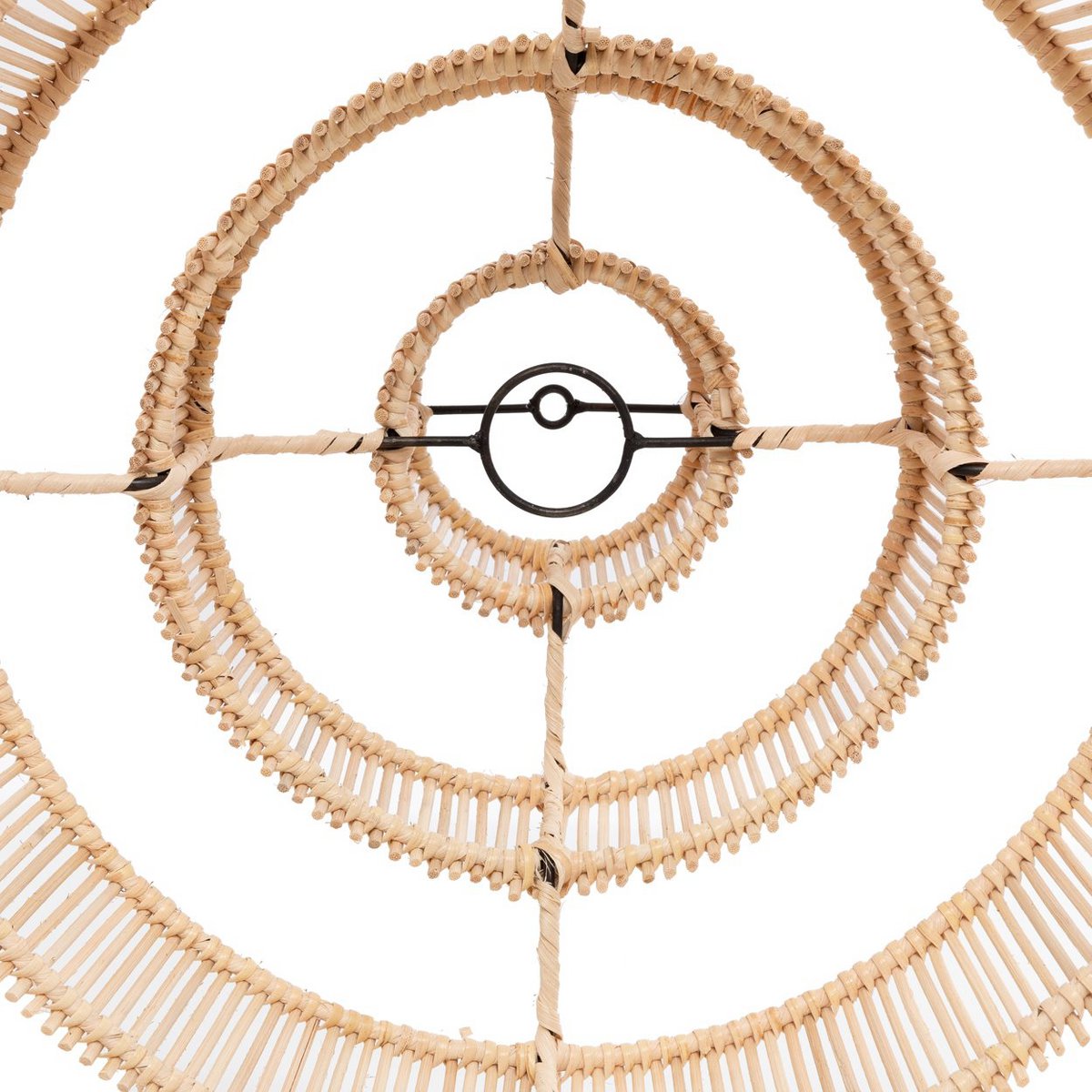 Rattan Pendant Light - Wedding Cake Style - Medium, Natural