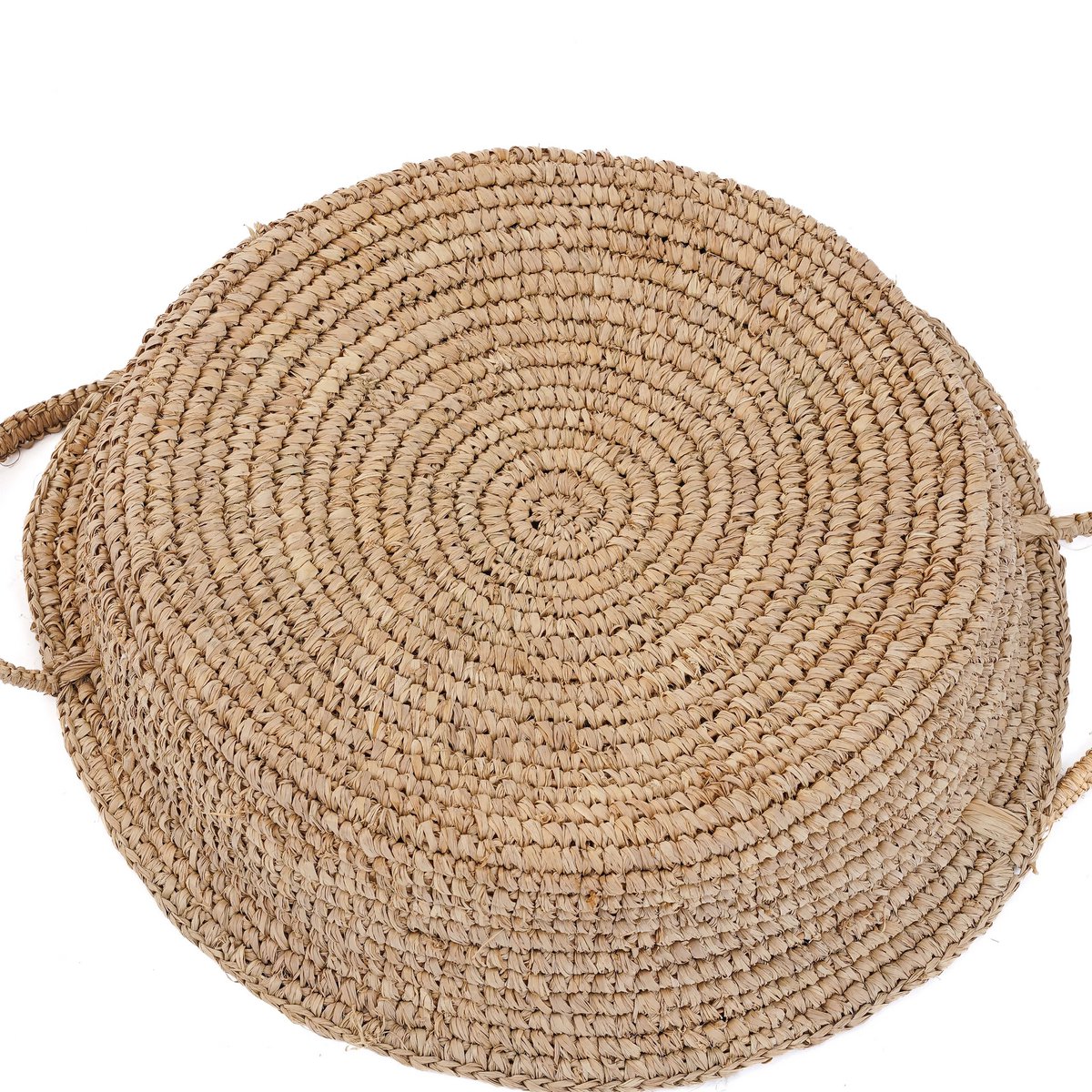 Raffia Basket Tray - Natural Woven Organizer