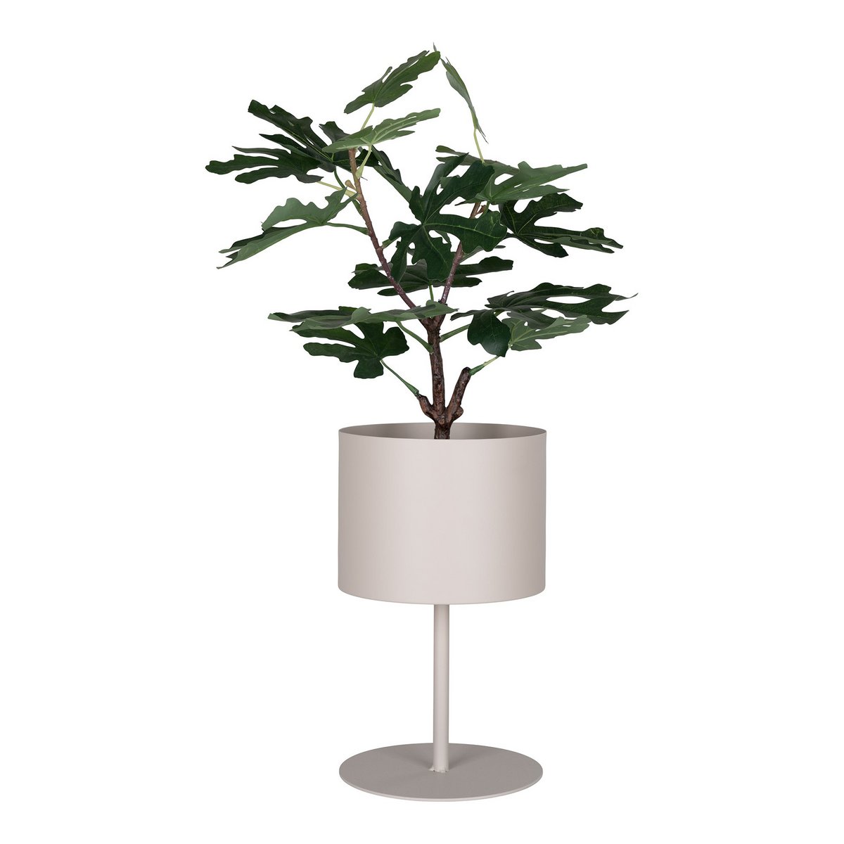 Steel Plant Stand - Modern Nordic Style, Sand Finish, 36cm Tall