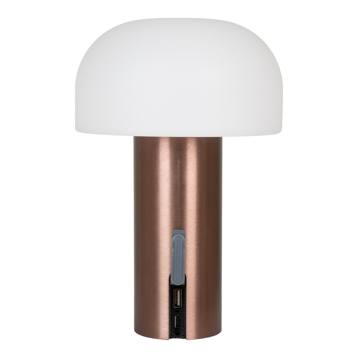 LED Table Lamp - Rechargeable White & Copper Soham