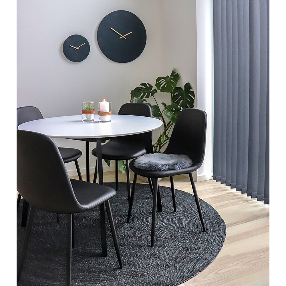 Lambskin Seat Pad - Real Grey Wool Cushion - 35cm Diameter