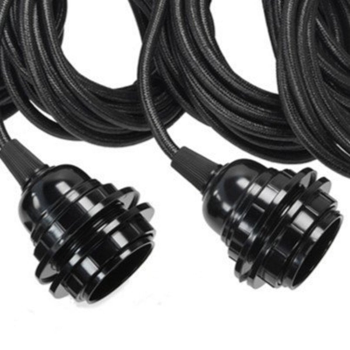 Black Five-Light Ceiling Lamp - Customizable Modern Pendant Lighting