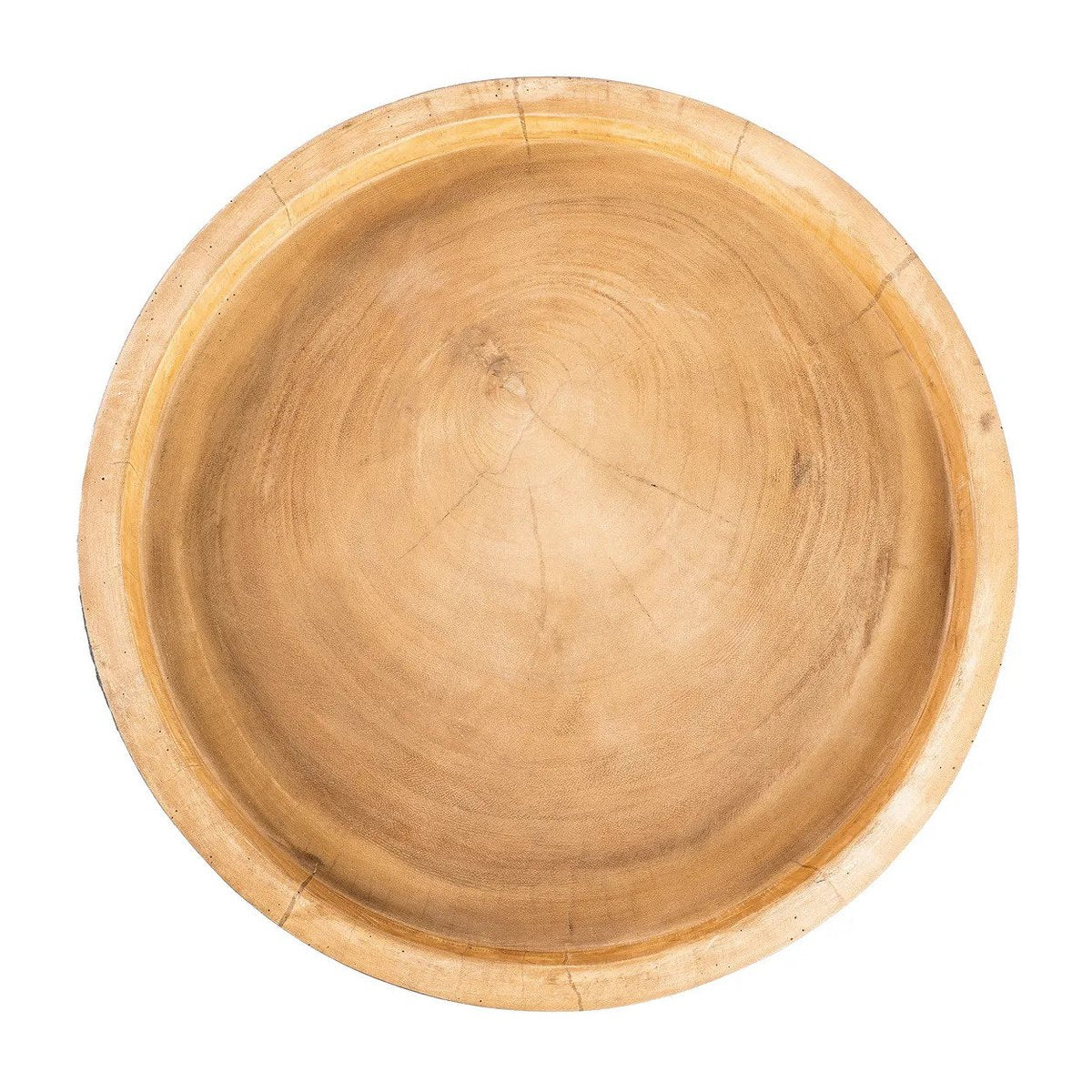 Suar Wood Side Table - Black Natural Rayu Design