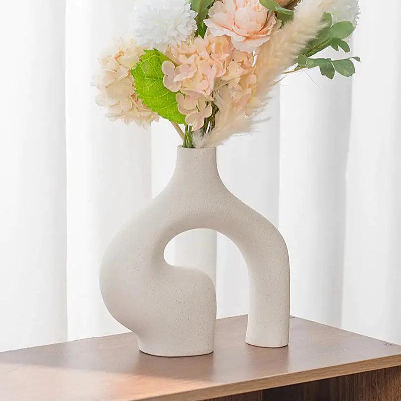 Danish Abstract Double Vase | Ceramic - JUGLANA