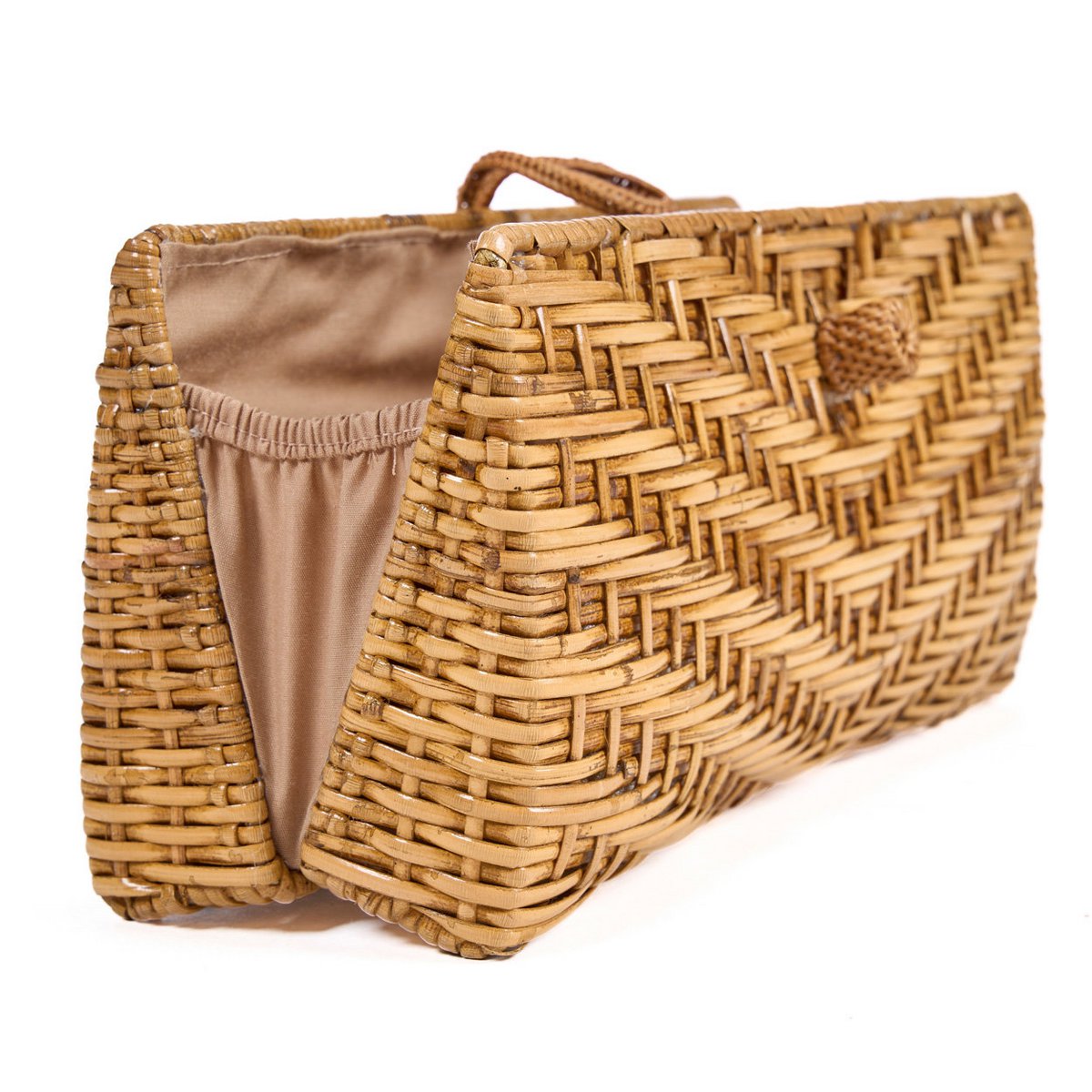 Rattan Clutch Bag - Natural Handwoven Summer Style