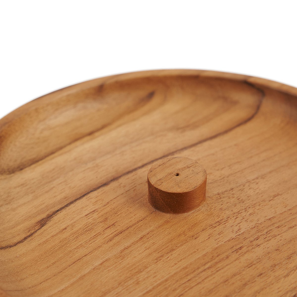 Teak Root Incense Ash Holder - Natural Wood