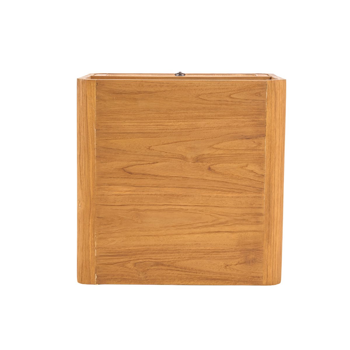 Rattan Nightstand - Teak Bedside Table - Natural Finish