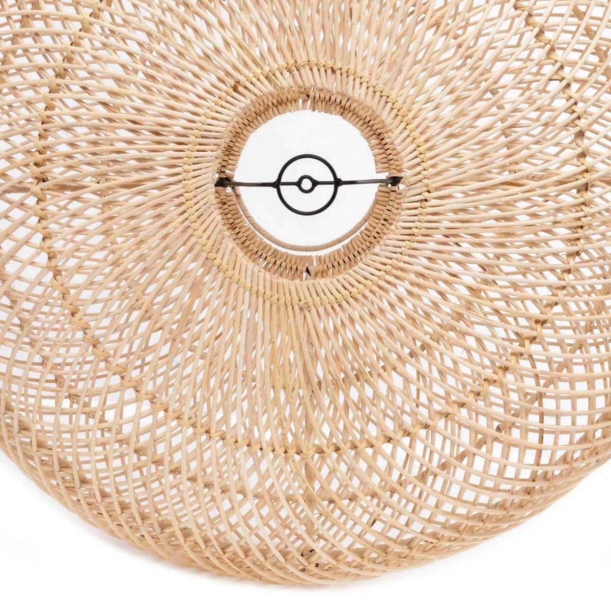 Rattan Pendant Light - Natural Woven Shade, Large