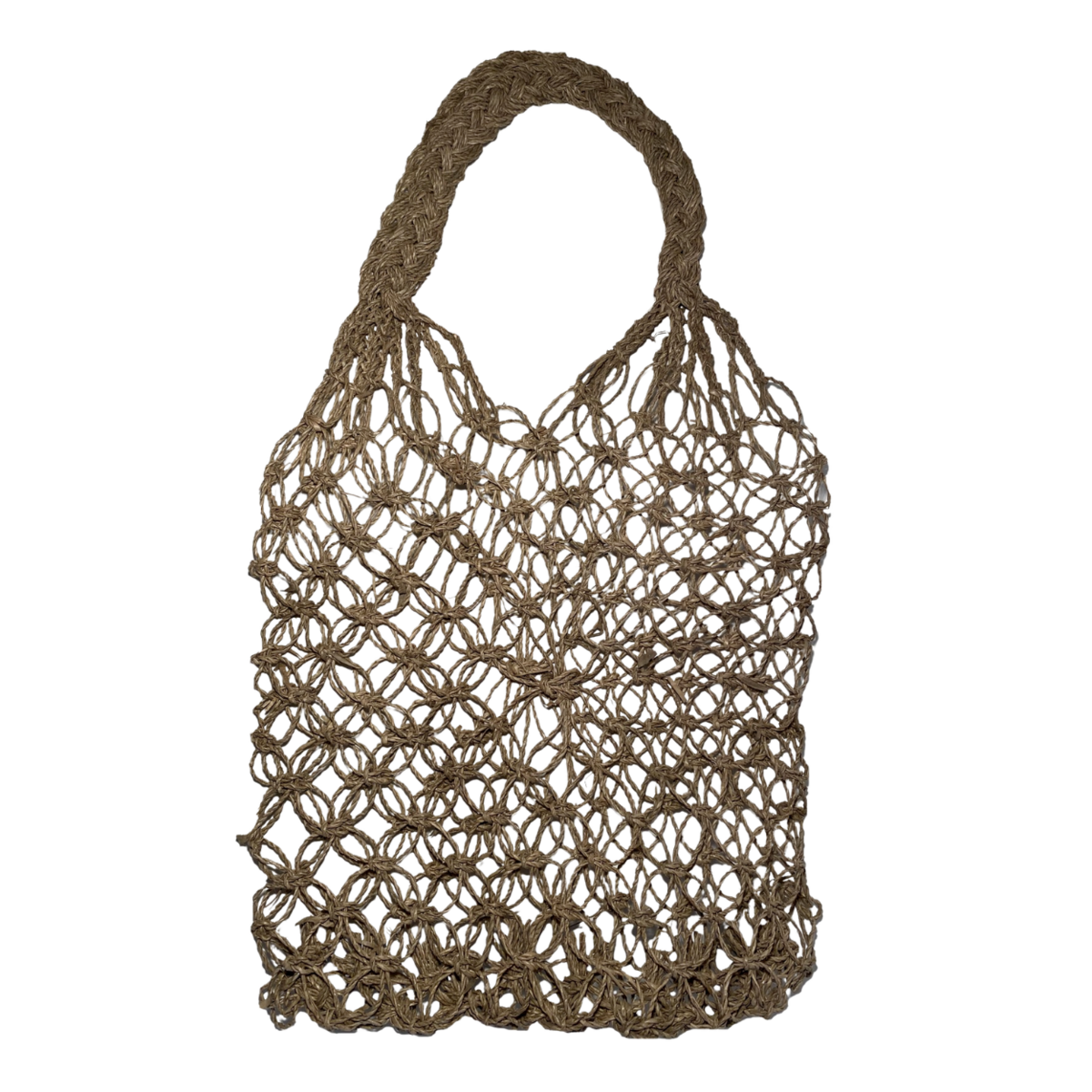 Bolso de Cuerda de Rafia | Bolso de Compras Reutilizable Tejido a Mano | Bolso Ligero | Bolso de Compras Tejido a Mano JEMARI
