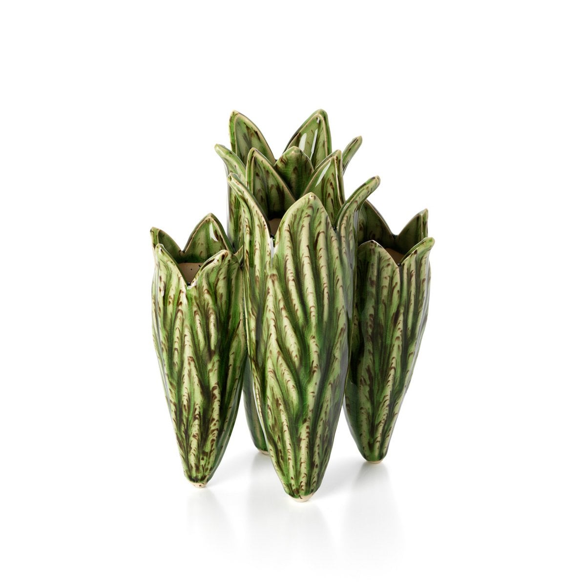 Le Vase Feuille Tulipe - Vert Forêt