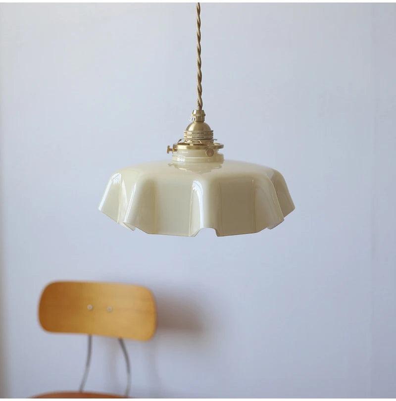 French Aisle Lamp | Full Glass, Brass Finish - JUGLANA