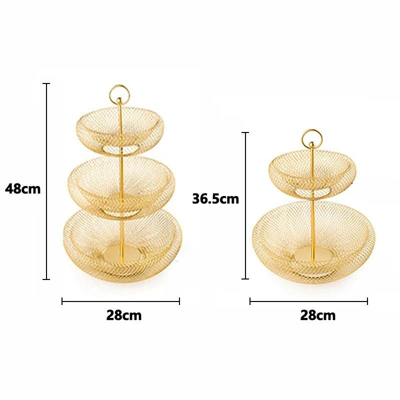 Goldcoil Fruit Basket | Full Metal - JUGLANA