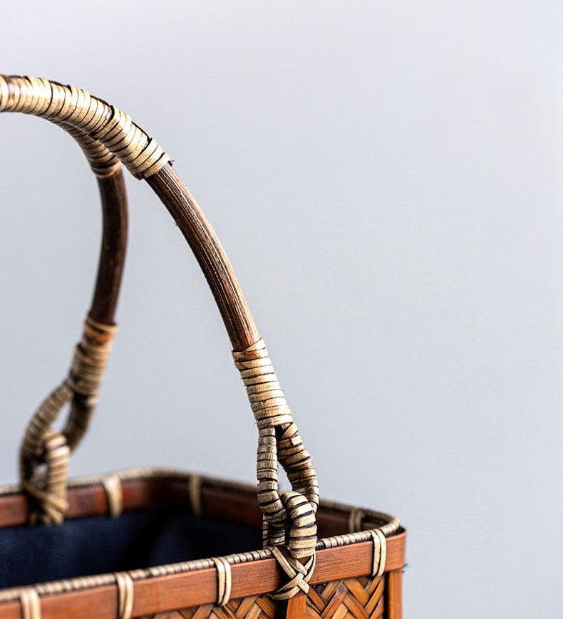 Handmade Japanese Bamboo Bag | Outdoor, Picnic Bag - JUGLANA