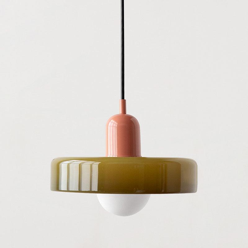 Italian Retro Pendant Light | Glass & Metal - JUGLANA