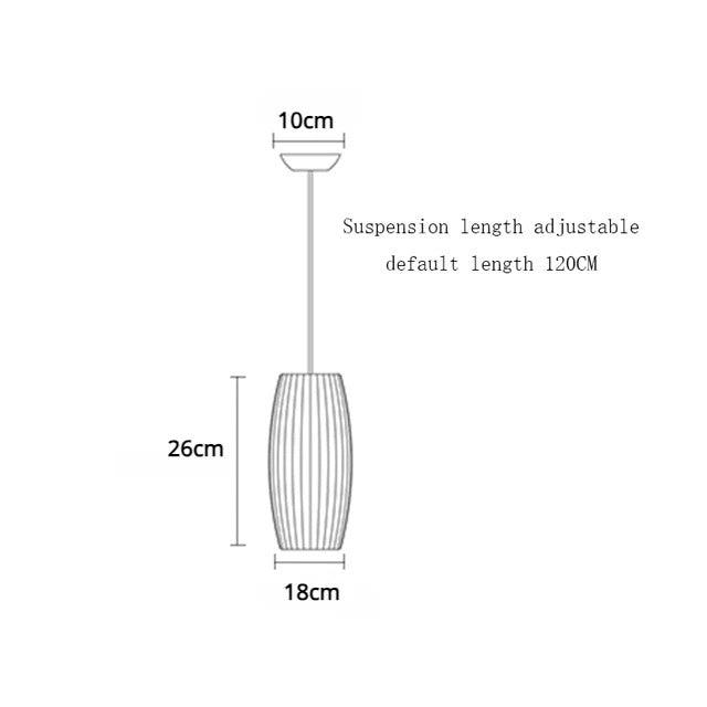 Japanese Ellipse Pendant Lamp | Paper - JUGLANA