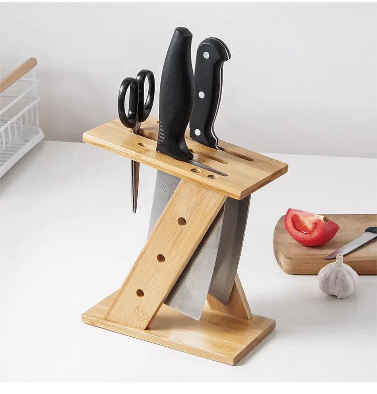 Knife Rack, Kitchen Storage Rack | Full Wood - JUGLANA