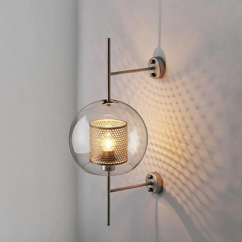 Luxurious Torch Corridor Walllamp | Metal & Glass - JUGLANA