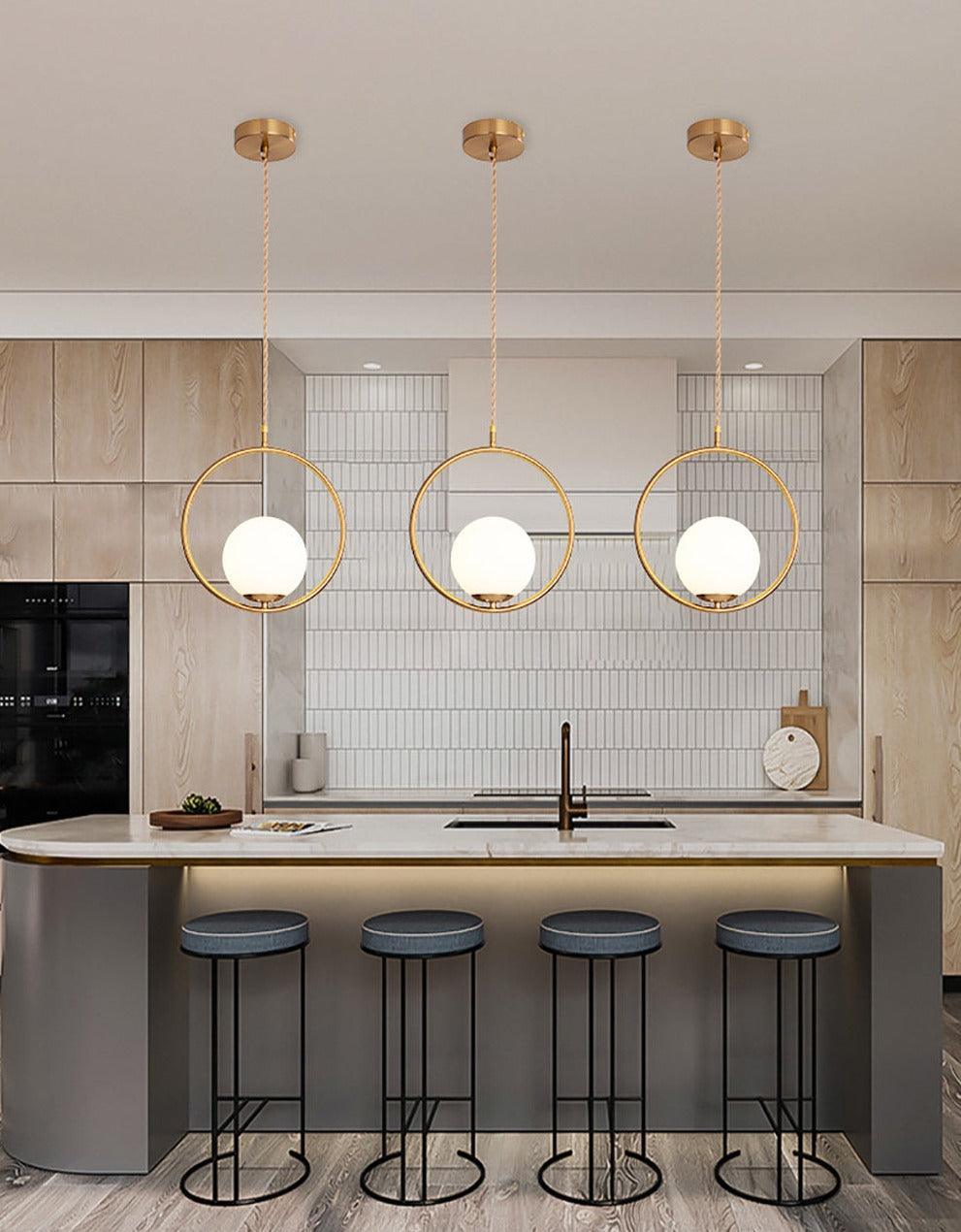 Minimalistic Lantern Pendant Light | Metal & Glass - JUGLANA