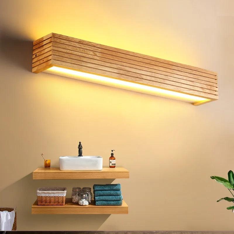 Modern Corridor Wall Lamp | Full Wood - JUGLANA