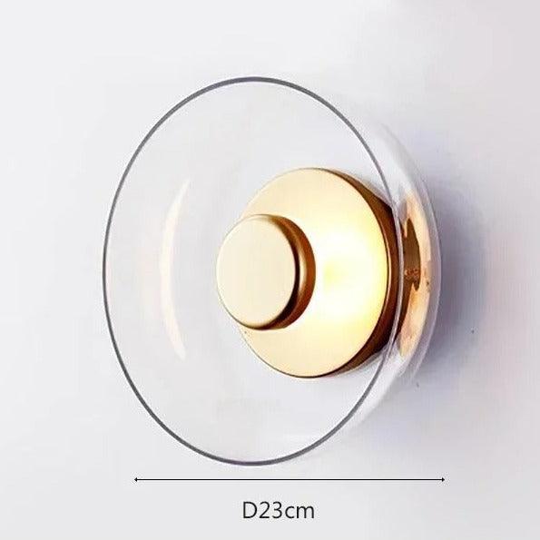 Modern Luxurious Wall Lamp | Glass & Metal - JUGLANA