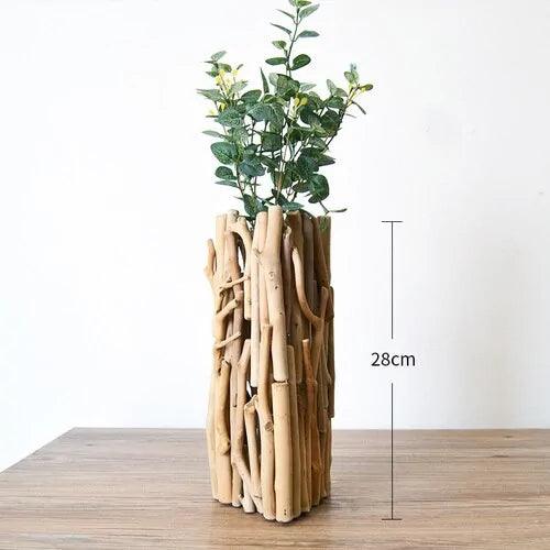 Natural Brenches Vase | Full Wood - JUGLANA