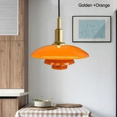 Nordic Elegant Retro Pendant Lamp | Metal & Glass - JUGLANA