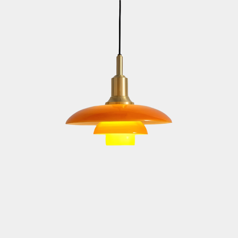 Retro Pendelleuchte | Metall & Glas