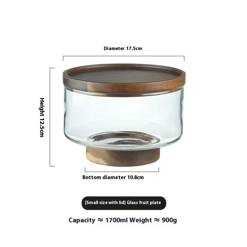 Nordic Modern Fruit Ball | Wood & Glass - JUGLANA