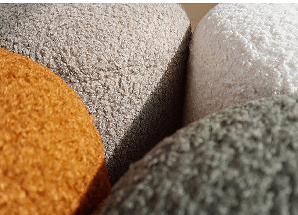 Soft Wool Optic Stool | Minimalistic Nordic Design - JUGLANA