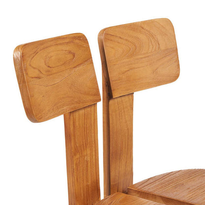 Teak Dining Chair - Natural Wood Finish