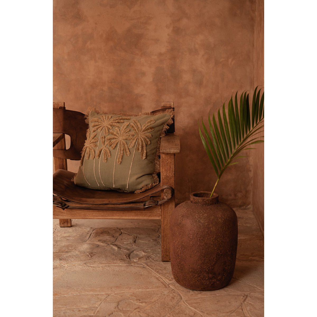 Terracotta Clay Vase - Large Decorative Sculpture