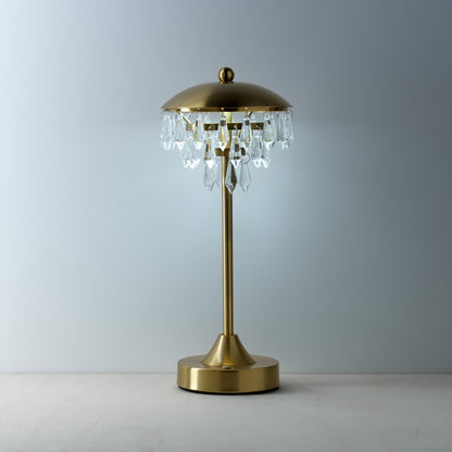 LED Table Lamp - Dimmable Chandelette - Elegant Bedside Lighting