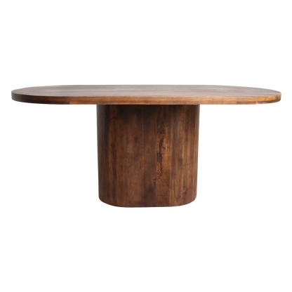 Mango Wood Dining Table - Bullnose Oblong - 180-240 cm