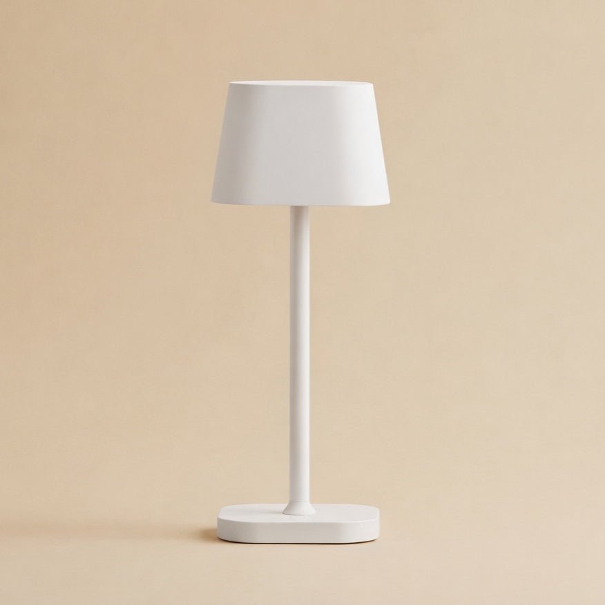 Ava White Rechargeable Table Lamp | Stylish, Cordless & Dimmable Lighting