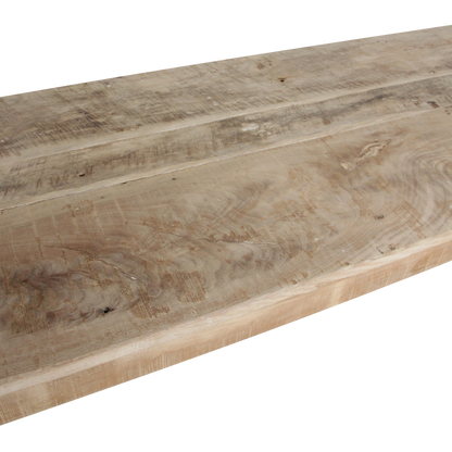 Limewash Reclaimed Wood Dining Table - Rustic Folding Market Board
