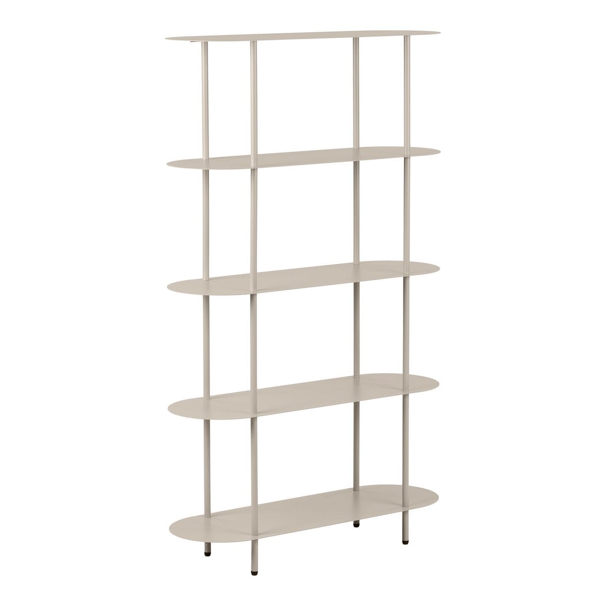 Rieti Shelving unit, 5 shelves, metal, sand, 31x90x150 cm