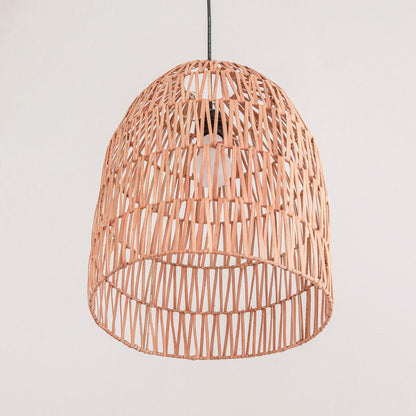 Rattan Pendant Lamp - Natural Woven Lampshade, Boho Lighting, 2 Sizes