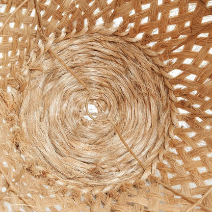 Abaca Pendant Light - Natural Jellyfish Style Hanging Lamp, Large