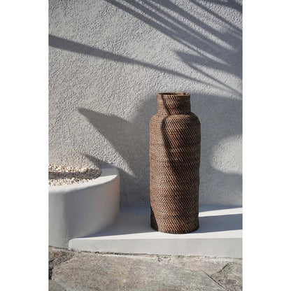 Rattan Umbrella Basket Colonial Style - Natural Brown