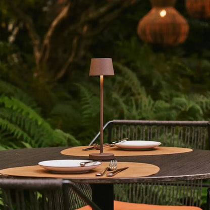 Vondel Mini Mocha Brown Cordless Lamp | Dimmable & Perfect for Hospitality Industry